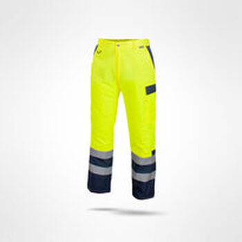 Spodnie do pasa ocieplane DROGOWIEC  Hi- Vis