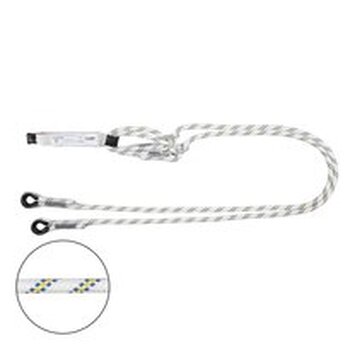 Amortyzator bezpieczeństwa z podwójną linką regulowaną bez zatrzaśników BW100/2LB100